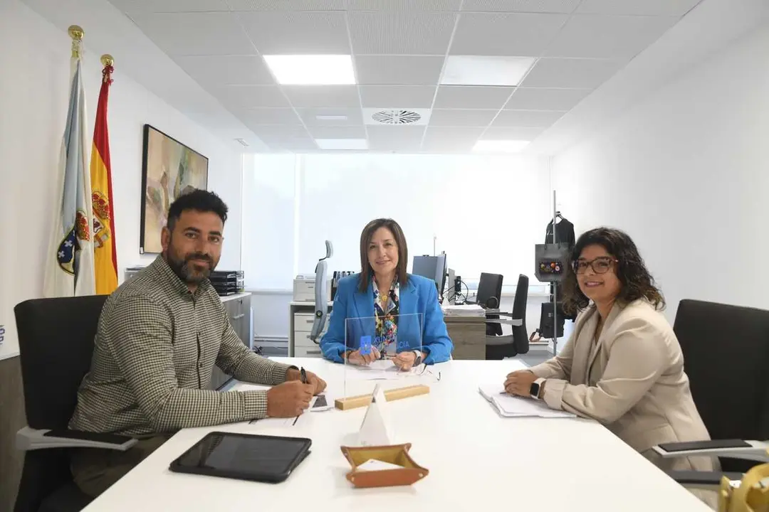 Reuni&oacute;n institucional entre representantes da Xunta de Galicia e o Concello de Vilar de Santos para abordar proxectos de desenvolvemento rural.