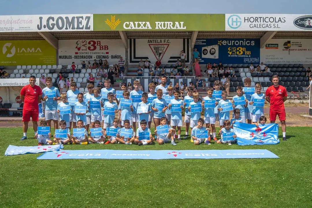 Participantes del Campus de Ver&aacute;n RC Celta en la edici&oacute;n 2025.