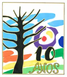Logo dos 10 anos da Escola Rural de Sa&uacute;de da Limia. | Foto: Cedida.