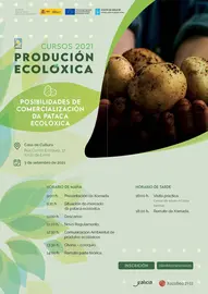Cartel do curso sobre as posibilidades de comercializaci&oacute;n da pataca ecol&oacute;xica
