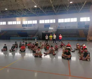 Alev&iacute;ns da Asociaci&oacute;n de Baloncesto de Xinzo. | FOTO: Asociaci&oacute;n de Baloncesto de Xinzo.
