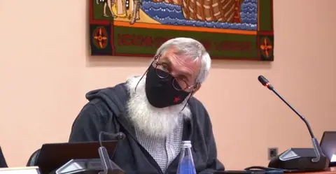 Xos&eacute; Lois Rivas, parlamentario do BNG, este venres na Comisi&oacute;n de Agricultura. FOTO Parlamento de Galicia
