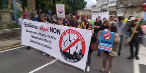 E&oacute;licos Xures Celanova en Compostela. manifestaci&oacute;n 5 de xu&ntilde;o 2022
