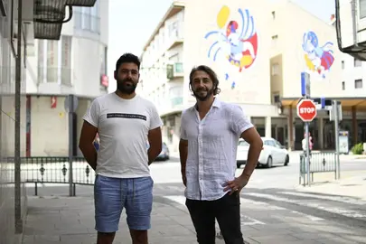 Rub&eacute;n Colmenero e Marcos Nogueiras. Do BNG de Vilar de Santos (2)