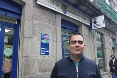 Herminio Carballeda, propietario da Administraci&oacute;n onde se selou o boleto de 3,7 mill&oacute;ns