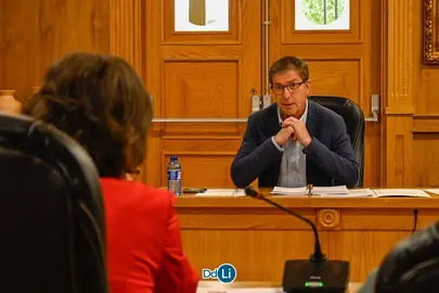 El concejal popular Carlos G&oacute;mez fue protagonista del pleno por una propuesta de reprobaci&oacute;n presentada por el PSdeG-PSOE de Xinzo. | FOTO: Noelia Caseiro.