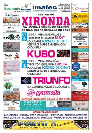 Cartel das festas da Xironda. FOTO: Gráficas Cars