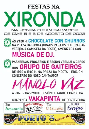 Cartel das festas da Xironda. FOTO: Gráficas Cars.