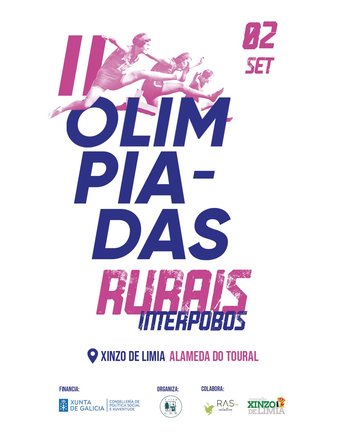 Cartel das Olimpíadas Rurais Interpobos.