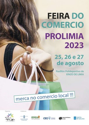 Cartel da Feira do Comercio de ProLimia que se celebra esta fin de semana en Xinzo.