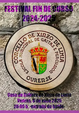 Festival de fin de curso da Escola Municipal de Gaitas e Percusi&oacute;n de Xinzo.