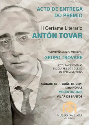 II Certame Literario Ant&oacute;n Tovar.