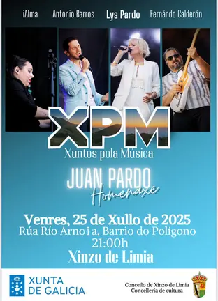 Xuntos pola m&uacute;sica, homenaxe a Juan Pardo.