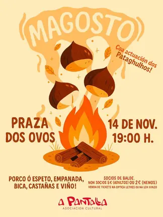 A Asociaci&oacute;n A Pantalla celebra o seu tradiconal Magosto na praza dos Ovos.