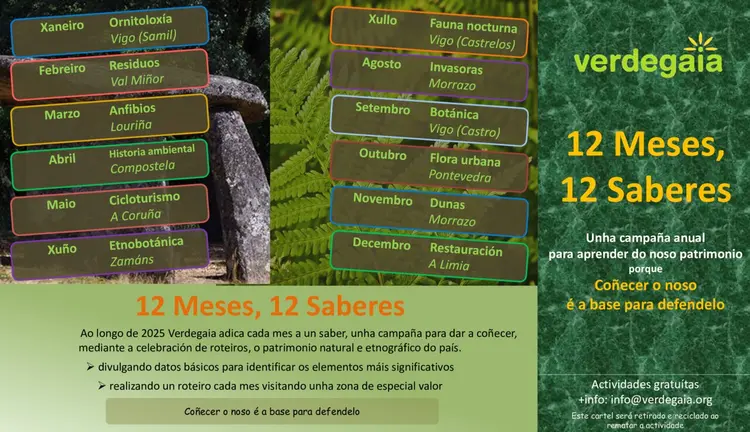 Verdegaia organiza unha ruta ambiental polas Areeiras de Sandi&aacute;s.