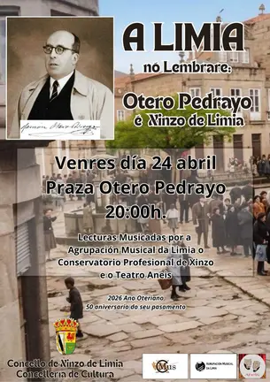 Cartel oficial del evento "A Limia no Lembrare" organizado por el Concello de Xinzo de Limia.