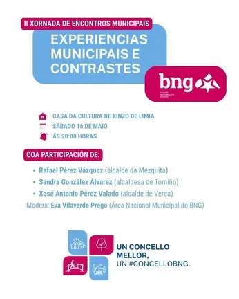 Tres alcaldes do BNG analizan en Xinzo os seus modelos de xesti&oacute;n.