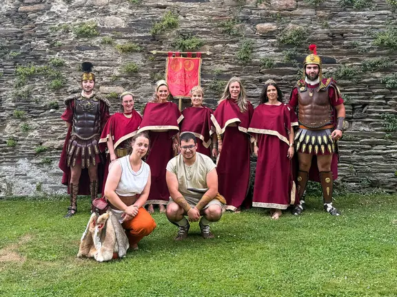A delegaci&oacute;n da Civitas Limicorum de Xinzo de Limia no Arde Lucus 2026.