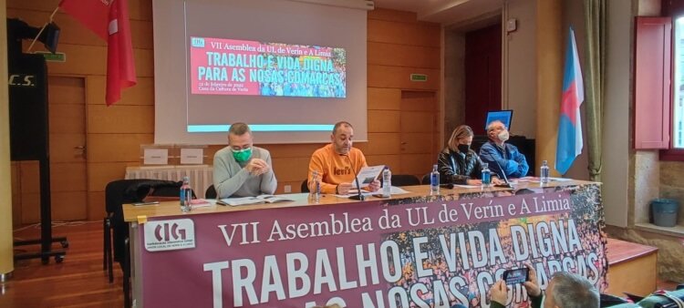 Asemblea da Unión Local da CIG Verín A Limia en Verín este sábado (2)