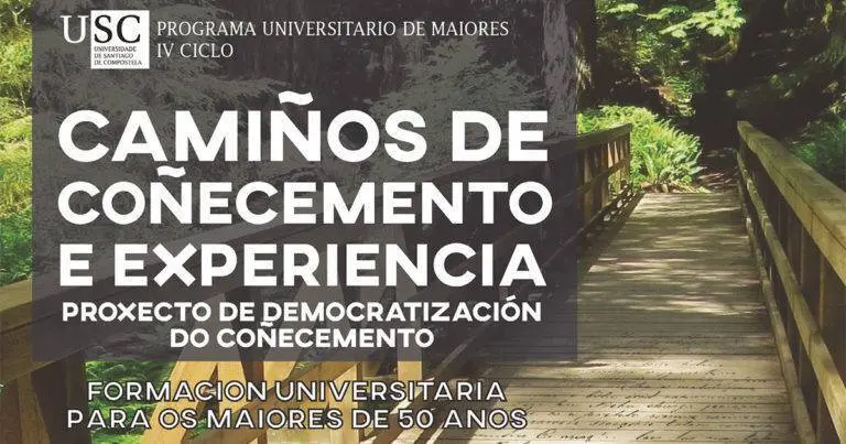 Cartel Camiños de coñecemento | Foto: USC