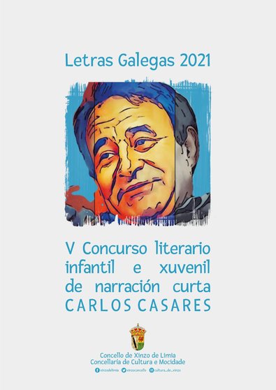 Cartaz V concurso de relatos Carlos Casares