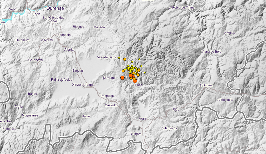 Laza está siendo en la última semana un verdadero enjambre de sismos.