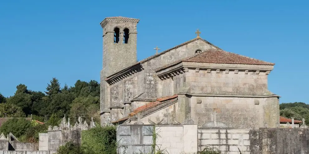 Igrexa Santo Estevo na parroquia de Sandiás