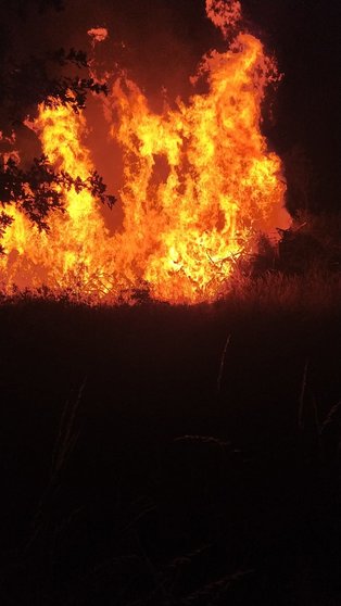 Incendio na parroquia de Lobaces