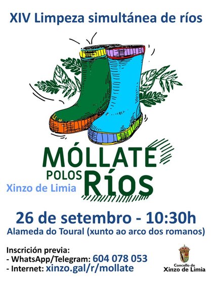 Cartel do programa Móllate polos Ríos.