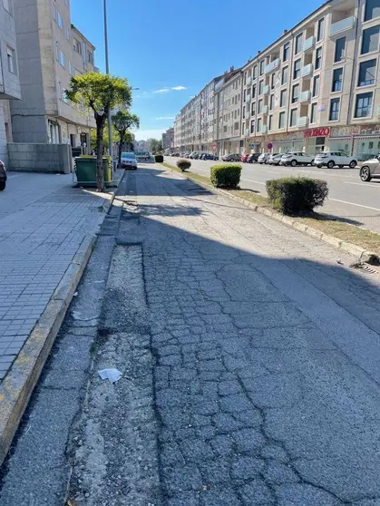 Estado actual da avenida de Ourense. | FOTO: Concello de Xinzo.