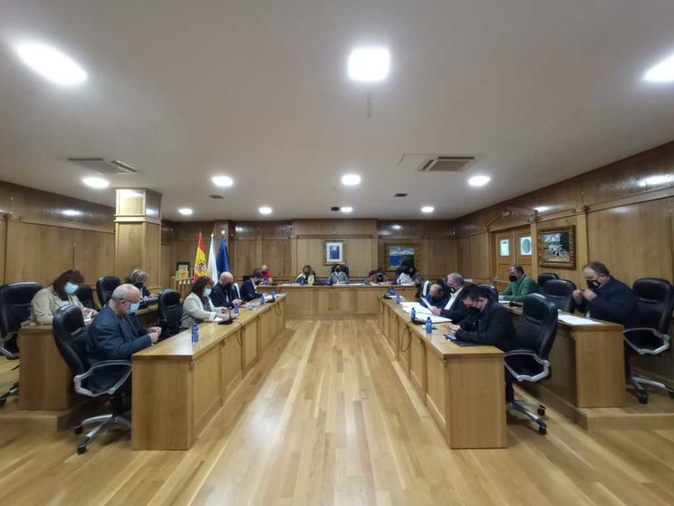 Pleno do día 21 de outubro no Concello de Xinzo de Limia. | FOTO: Laura Rodríguez.