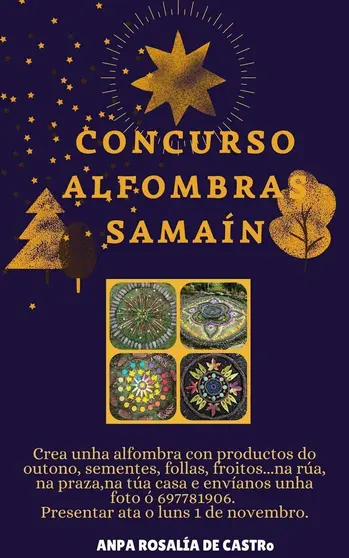 Cartel do concurso de alfombras do Samaín.