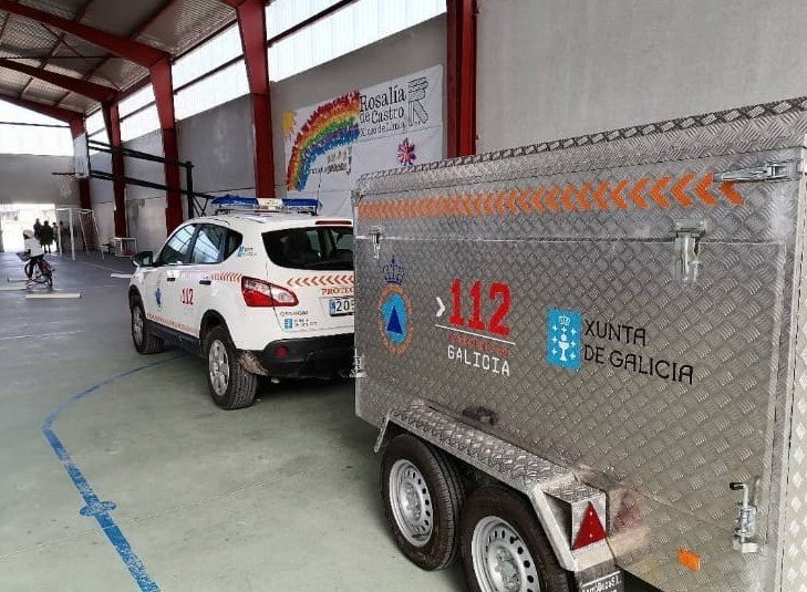 Imaxe do vehículo do 112 Galicia. | FOTO: Emergencias Xinzo.