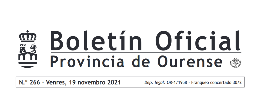 BOP de Ourense do venres 19 de novembro.