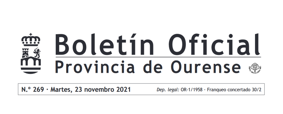BOP de Ourense do martes 23 de novembro.