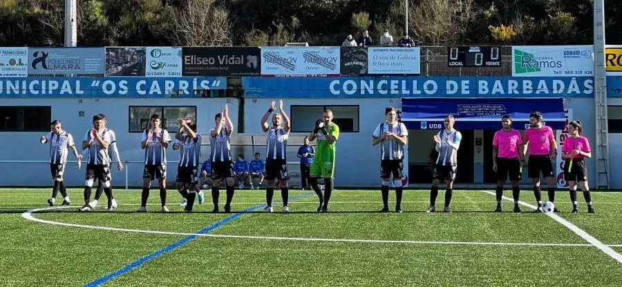 O Antela, onte na súa presentación en Barbadás. FOTO Antela F. C.