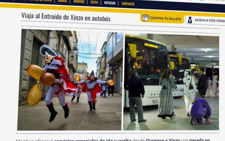 Monbus entroido oferta viaxe