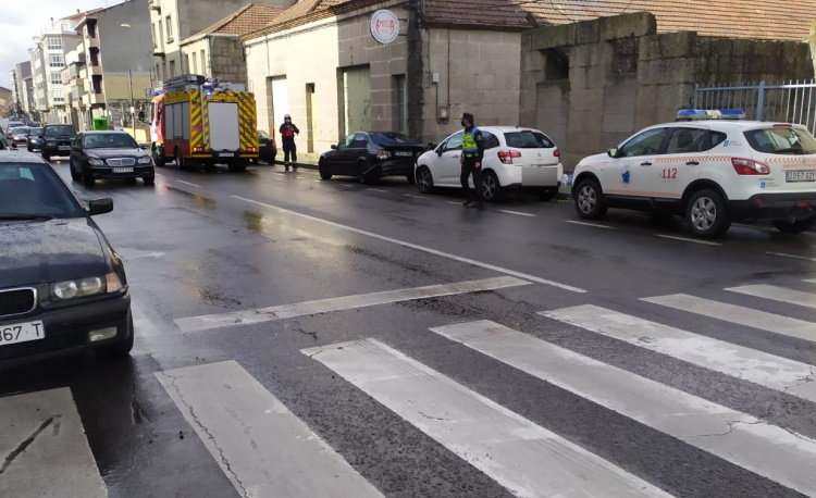 accidente de tráfico na avda. de Madrid. Xinzo (1)