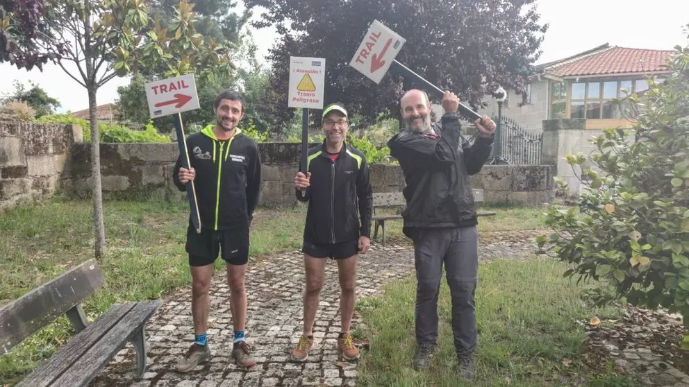 Castor, Pablo e Rolan, organizadores e participantes