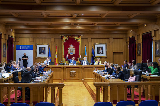 Pleno da Deputacion de setembro de 2022. | FOTO: Deputación de Ourense