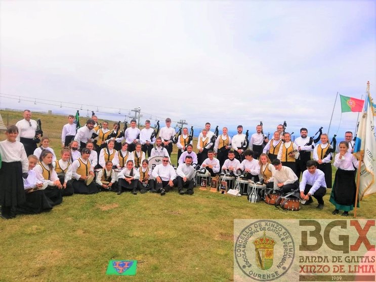 A Banda de Gaitas de Xinzo participou na fase final do Certame Celtibérico de Bandas de Gaitas en 2021. | FOTO: Banda de Gaitas de Xinzo.