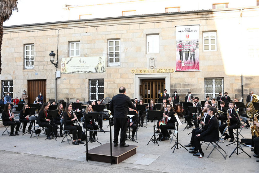 Actuación da Agrupación Musical da Limia o pasado mes de abril en Verín. | FOTO: Noelia Caseiro.