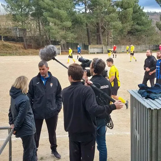 O equipo de gravación estivo no partido desta fin de semana.