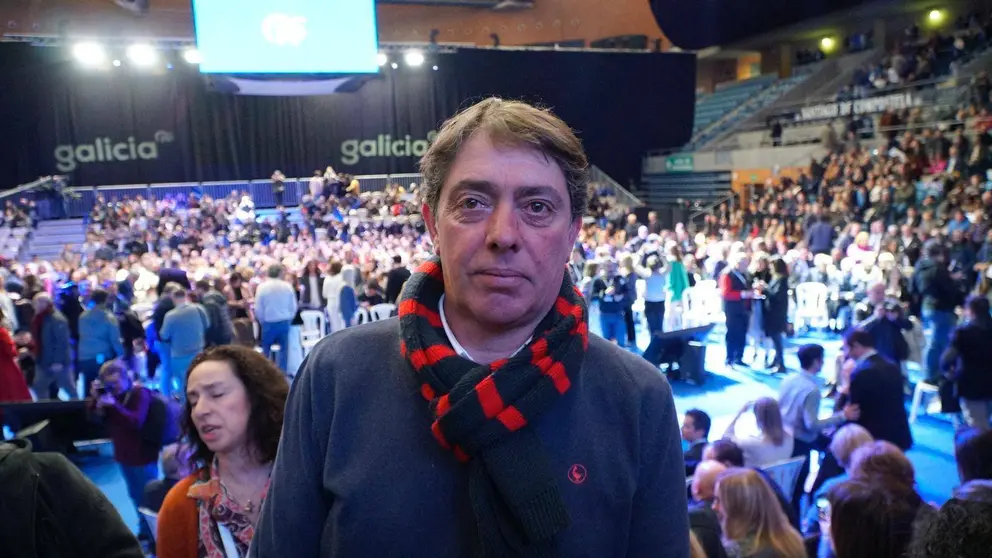 Antonio Fernández, el pasado sábado en Santiago durante el acto de presentación de los candidatos populares a las elecciones municipales. | FOTO: Iván Iglesias.