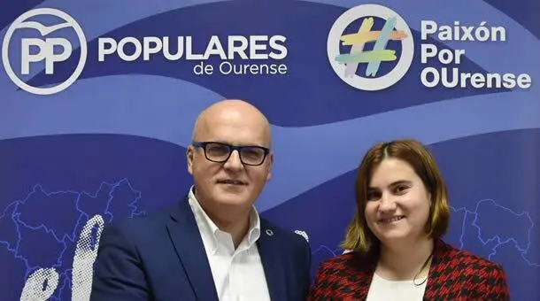 Manuel Baltar y Asunción Morgade, en la presentación de la candidatura de esta última en 2019.