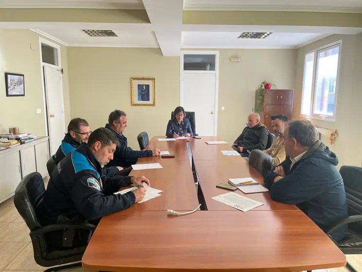 Reunión de seguridade do Certame Celtibérico de Bandas de Gaitas.