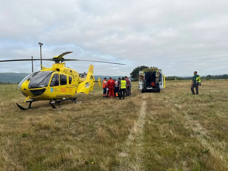 Aunque se movilizó el helicóptero medicalizado, no llegó a trasladar al malogrado varón.