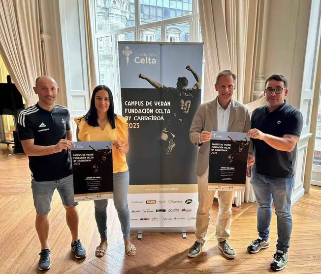 La concejala de Deportes, Cristina Campero, participó en la presentación del campus de la Fundación Celta.