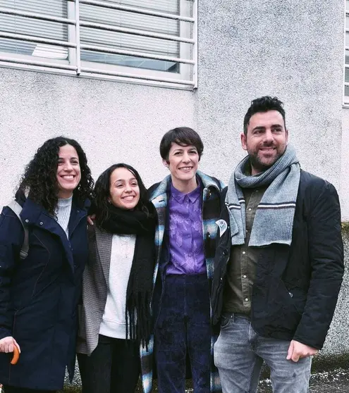 Noa Presas, Xaira Pena, Ana Pontón e Marcos Nogueiras.