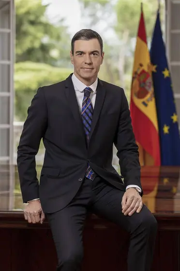 Foto oficial del presidente del Gobierno, Pedro Sánchez. | FOTO: La Moncloa.